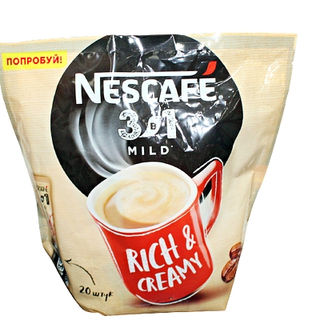 Кофе растворимый Nescafe  3 в 1 мягкий, 20 шт